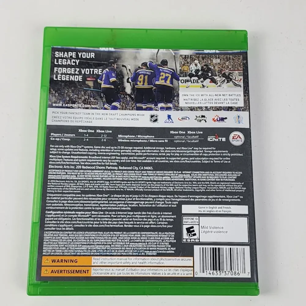 Microsoft Xbox One NHL 17 by EA Sports Hockey Video Game